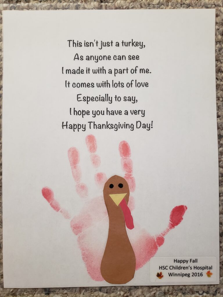 Alexander's Thanksgiving card - 2016