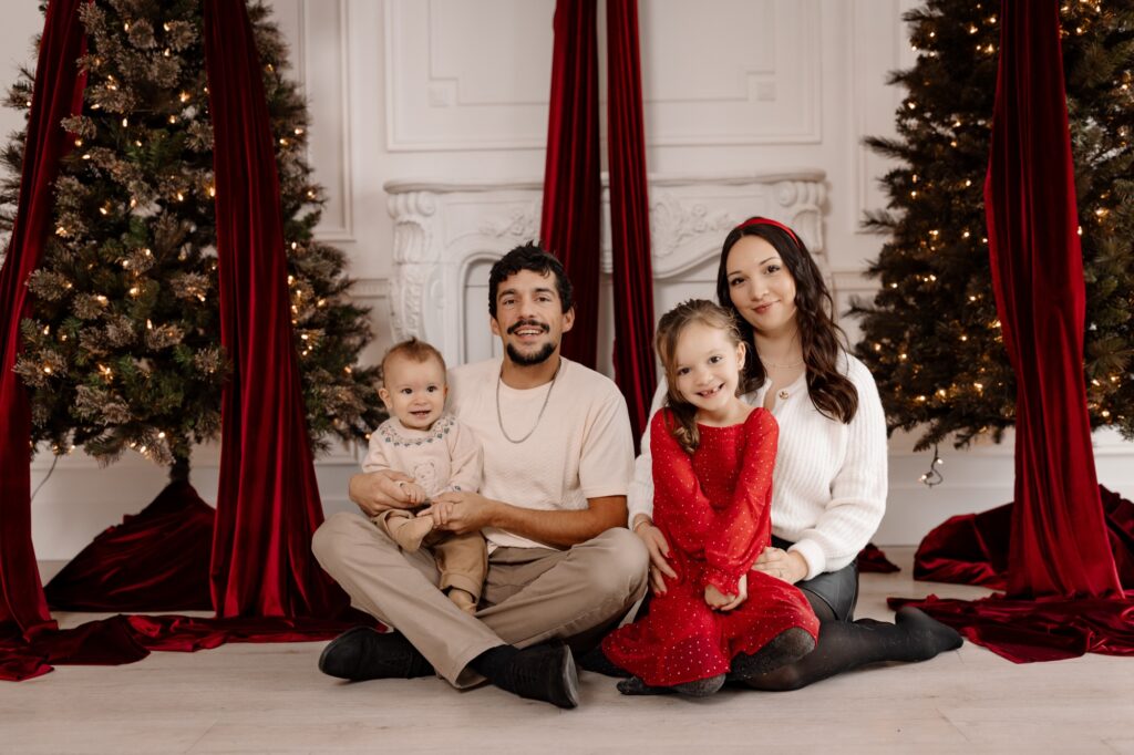 Ella and her family, Christmas 2025