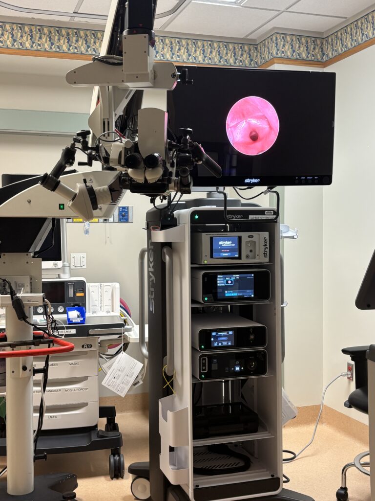 A donor-funded Otolaryngology Microscope.