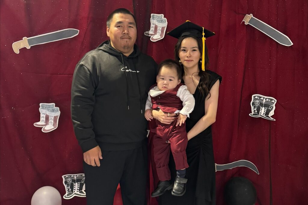 Baby Kendrick with parents Mina and Mike.